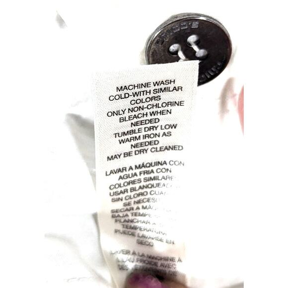 Chico's cropped pants sz 1 whiteW33" Leg wid 20"Ins 14 .5"Hips 42" - Picture 11 of 11